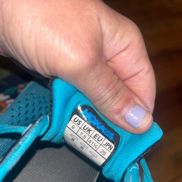 Hoka One One Blue Black Athletic Shoes Lightweight Performance size 9 Women’s - Picture 7 of 8